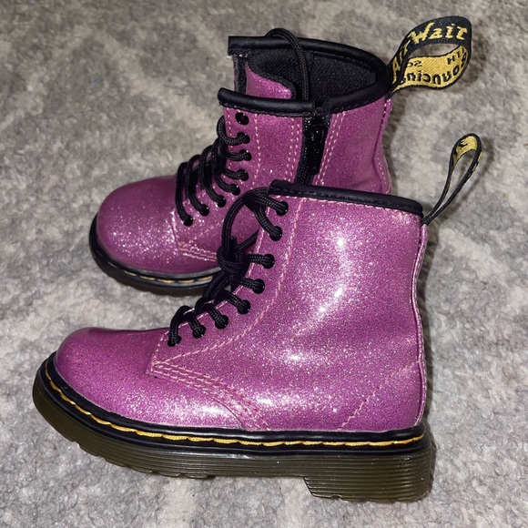 Dr. Martens Other - Dr. Martens 1460 8-Eye Glitter Boot - Toddler - Pink